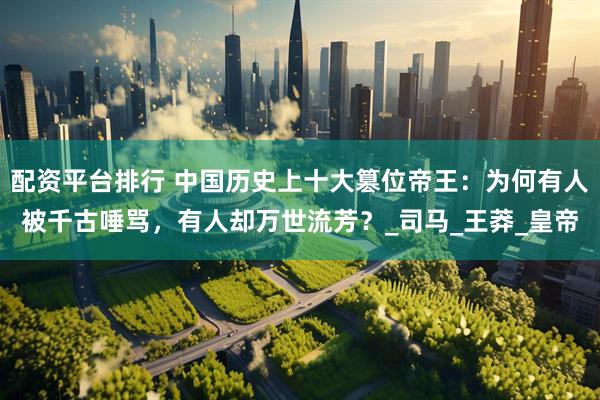 配资平台排行 中国历史上十大篡位帝王：为何有人被千古唾骂，有人却万世流芳？_司马_王莽_皇帝